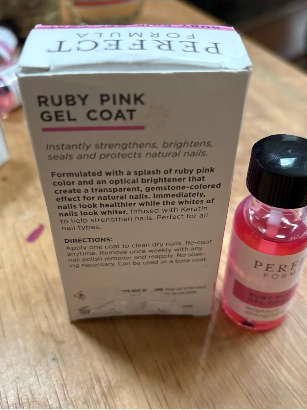 Perfect Formula Ruby Pink Gel Coat - Strengthening Nail Treatment